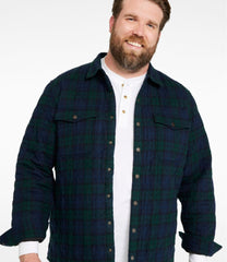 L.L.Bean Men's Quilted Scotch Plaid Flannel Shirt Jac SALE