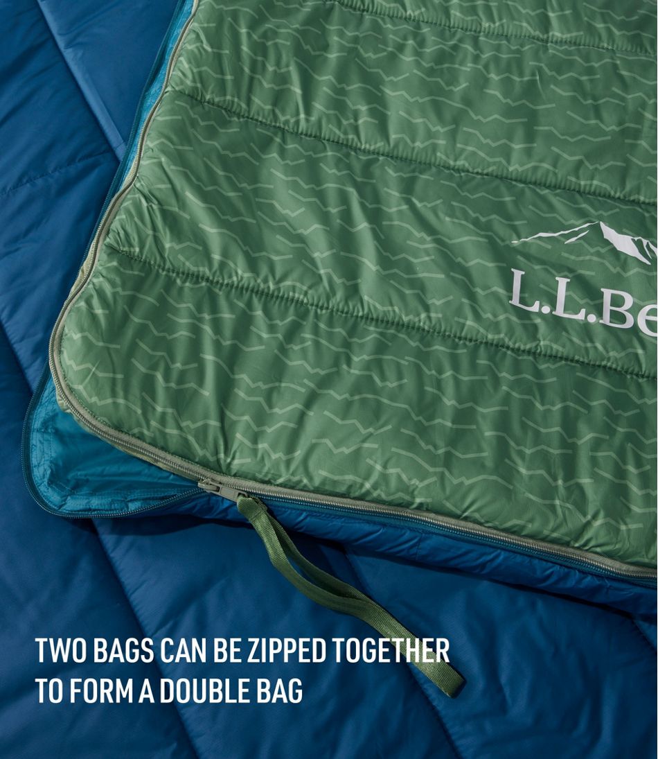 L.L.Bean Adults' Puffer Sleeping Bag, 40° Print SALE