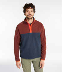 L.L.Bean Men's All Season Access Fleece Pullover, Colorblock SALE|CLOTHING