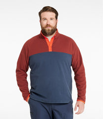L.L.Bean Men's All Season Access Fleece Pullover, Colorblock SALE|CLOTHING