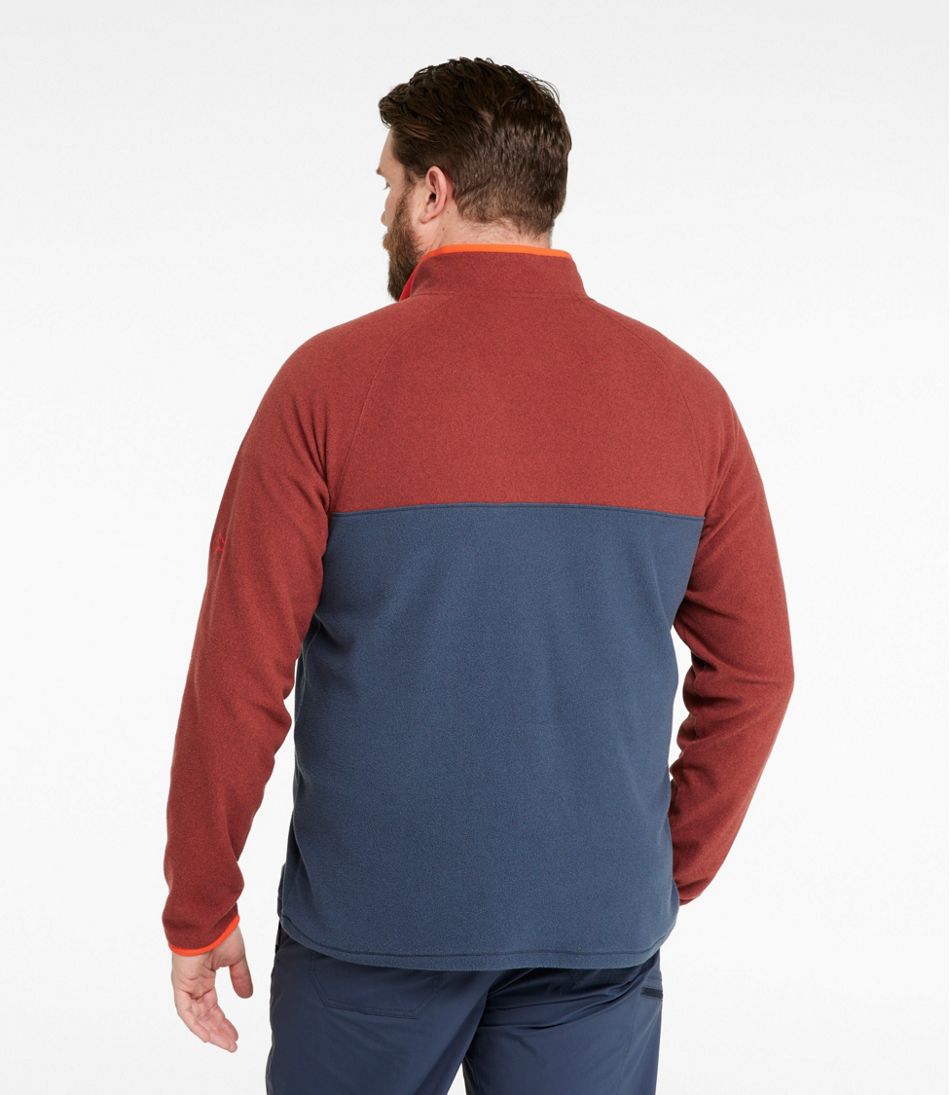 L.L.Bean Men's All Season Access Fleece Pullover, Colorblock SALE|CLOTHING