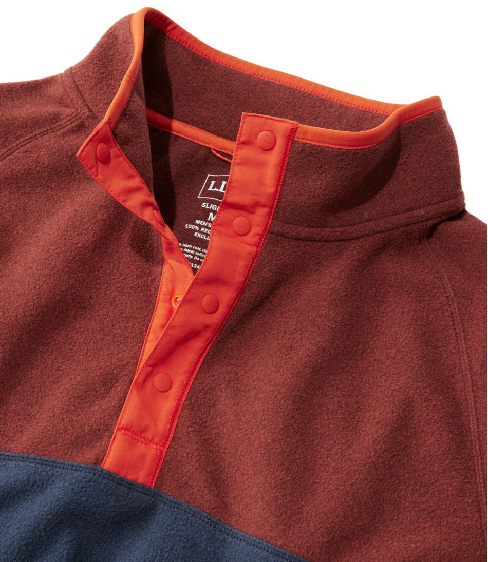 L.L.Bean Men's All Season Access Fleece Pullover, Colorblock SALE|CLOTHING
