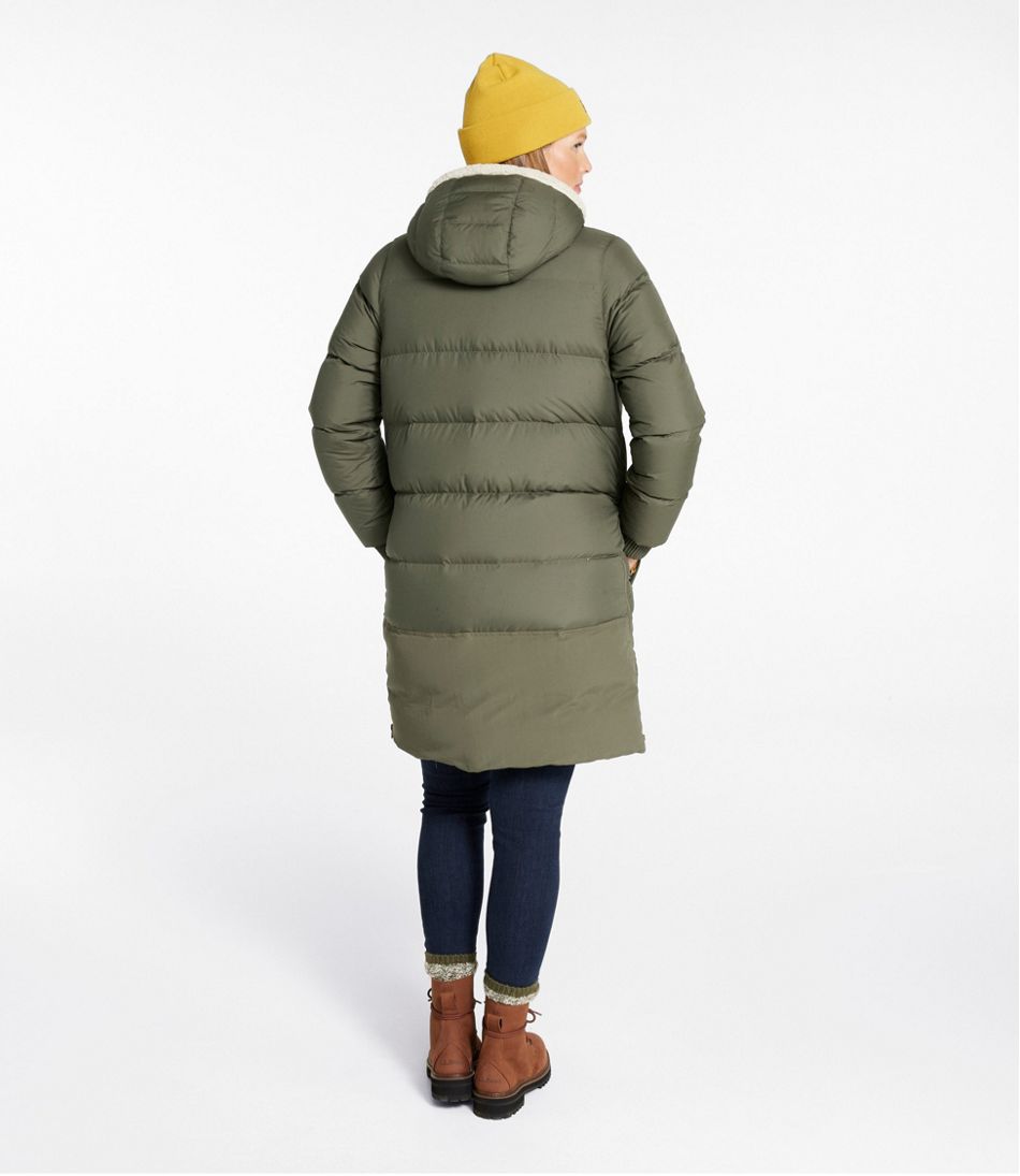 L.L.Bean Women's Mountain Classic Down Coat, Sherpa-Lined OUTERWEAR