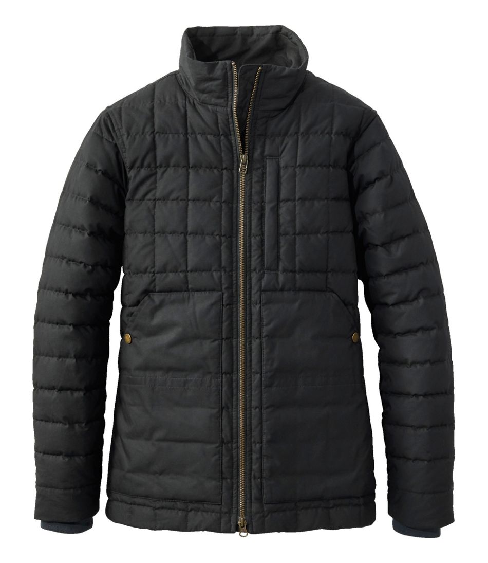 L.L.Bean Women's Upcountry Waxed Cotton Down Sweater OUTERWEAR