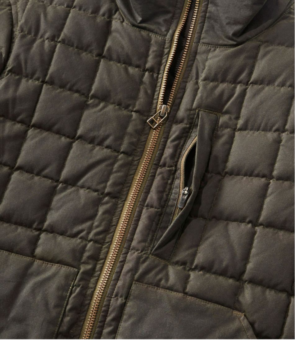 L.L.Bean Women's Upcountry Waxed Cotton Down Sweater OUTERWEAR