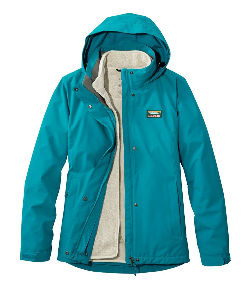 L.L.Bean Women's Sweater Fleece 3-in-1 Jacket OUTERWEAR