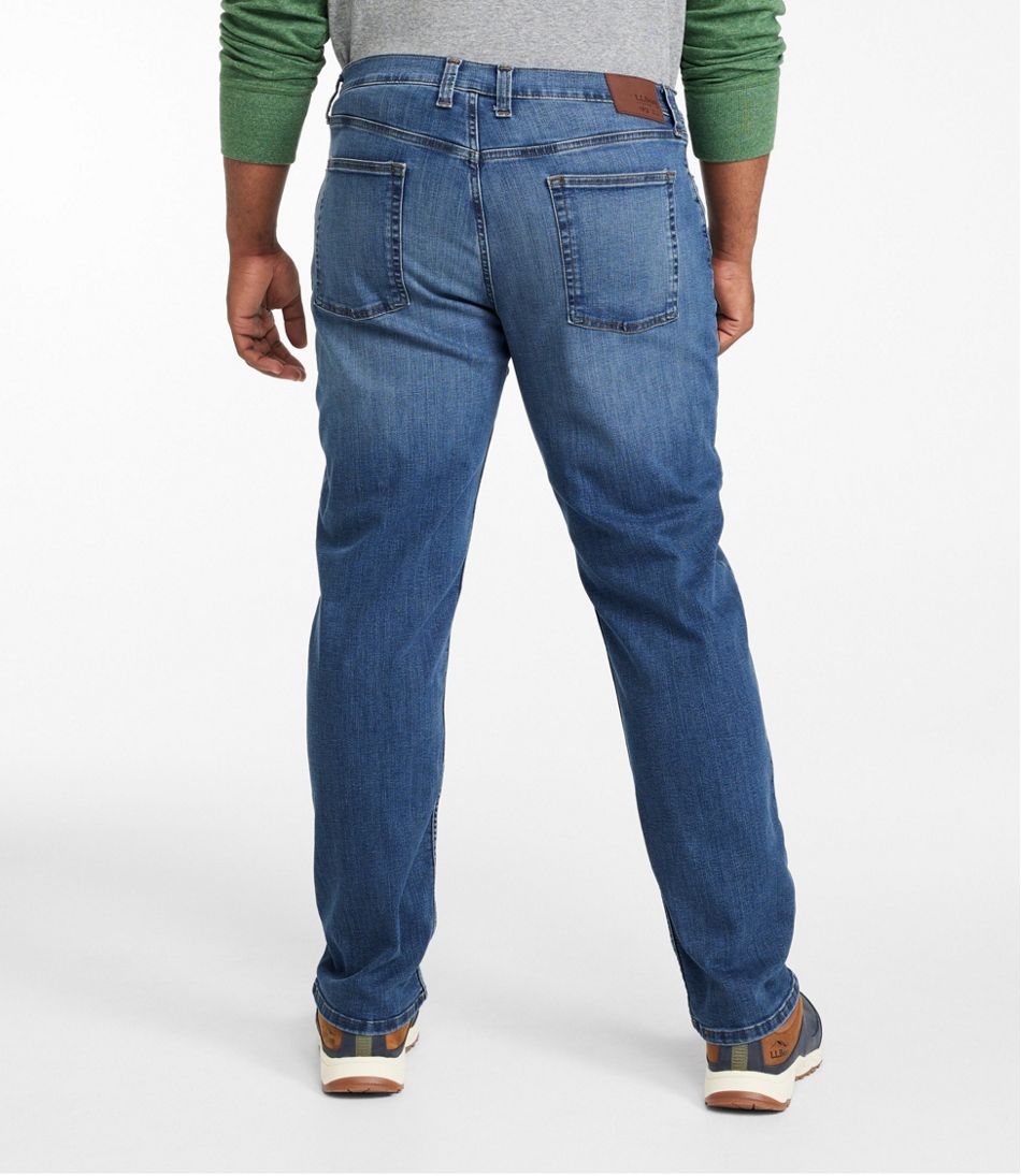 L.L.Bean Men's BeanFlex® Jeans, Standard Athletic Fit, Straight Leg CLOTHING