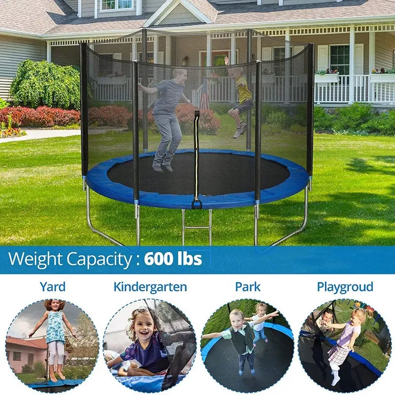 16 Feet Trampoline with Enclosure Safety Net & Jumping Pad - COD Not Available