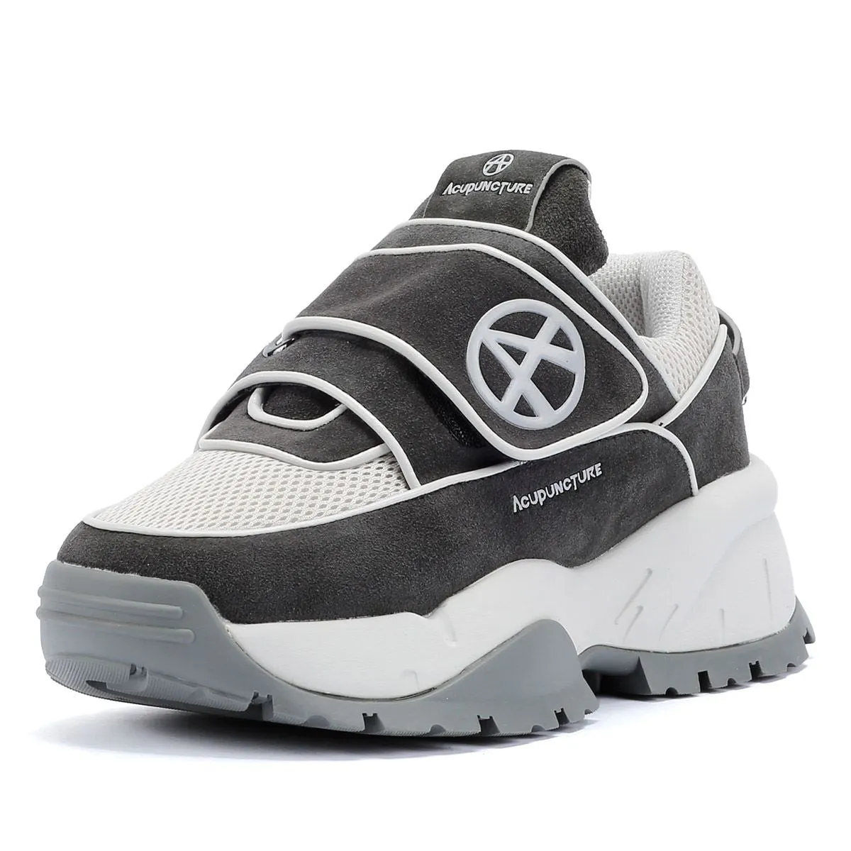 Acupuncture BG Beefer Suede Two Toned Grey Trainers