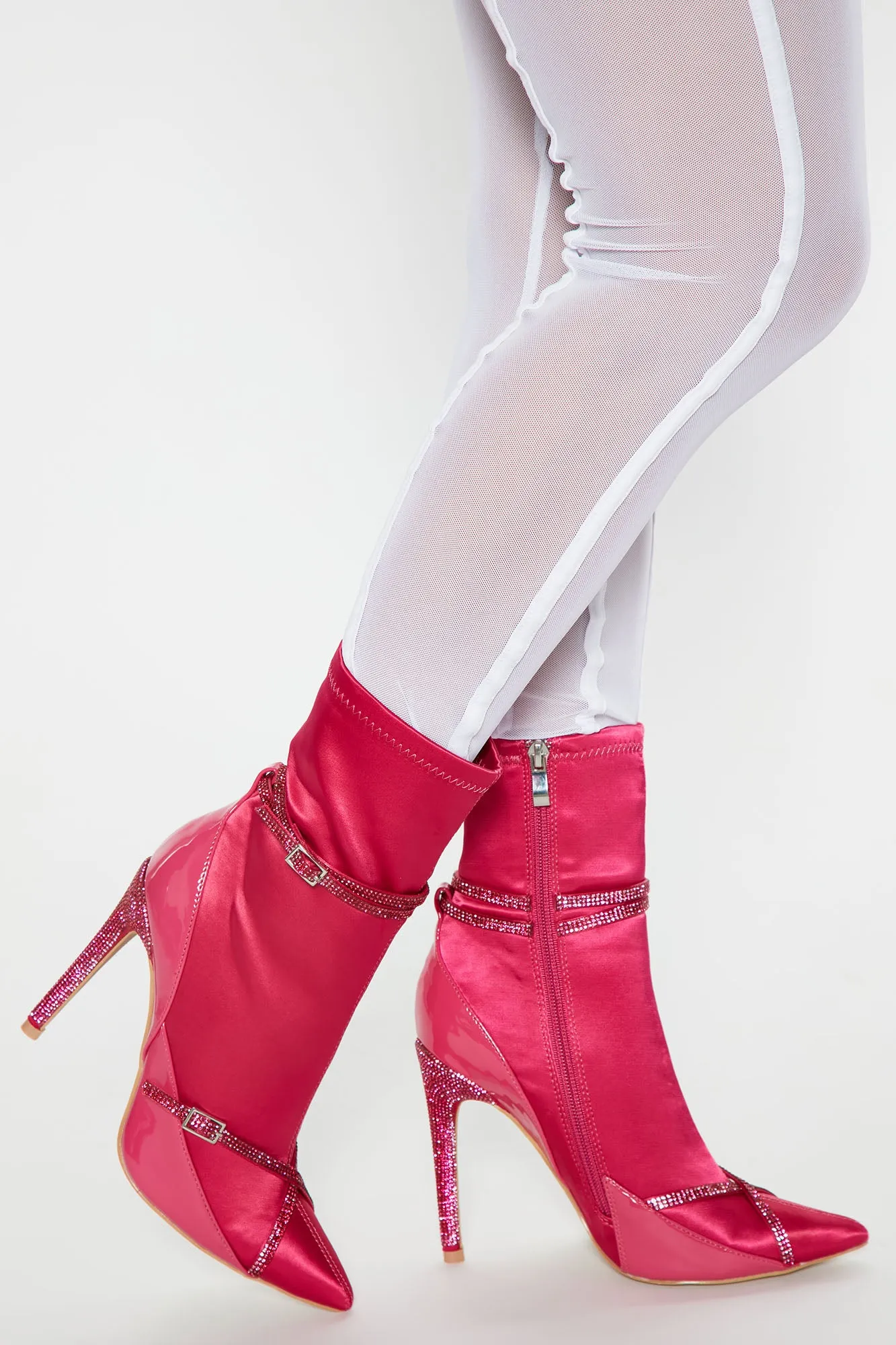 Add Some Flare Booties - Pink