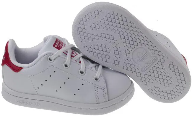 Adidas Trainer Infants Stan Smith White Bold Pink