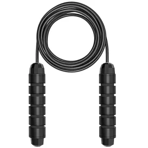 Adjustable Steel Jump Rope with Anti-Skip Foam Handle"