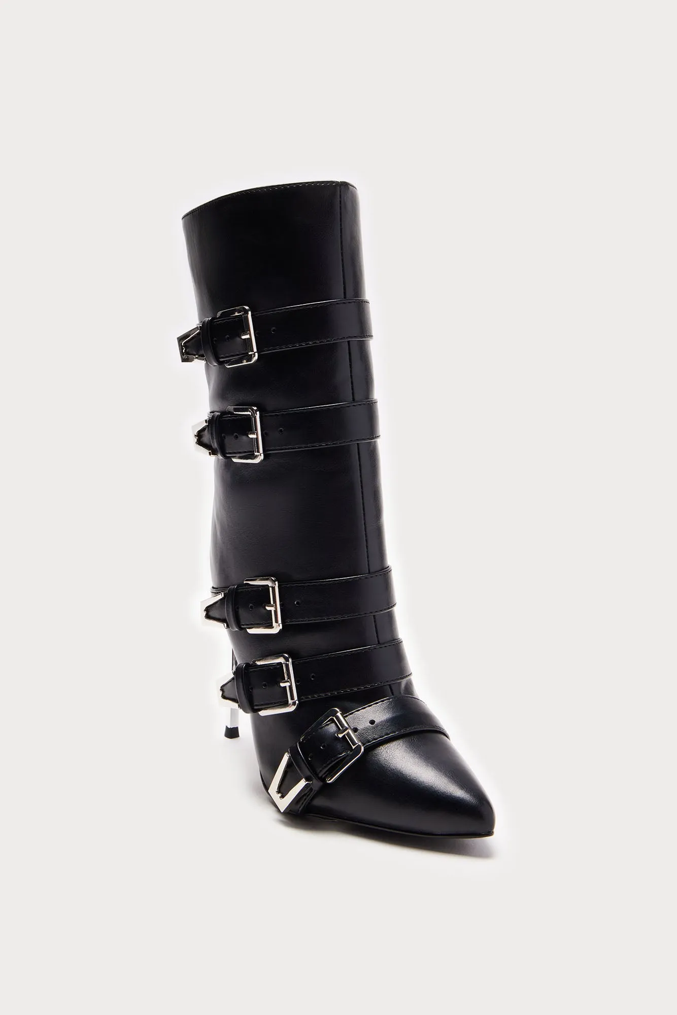 Adrian Buckle Booties - Black