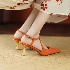 Advbridge Spring/summer Cow Leather High Heels Woman Shoes Thin Heel French Pointed Toe Shallow Shoes Women Pumps Handmade Stiletto