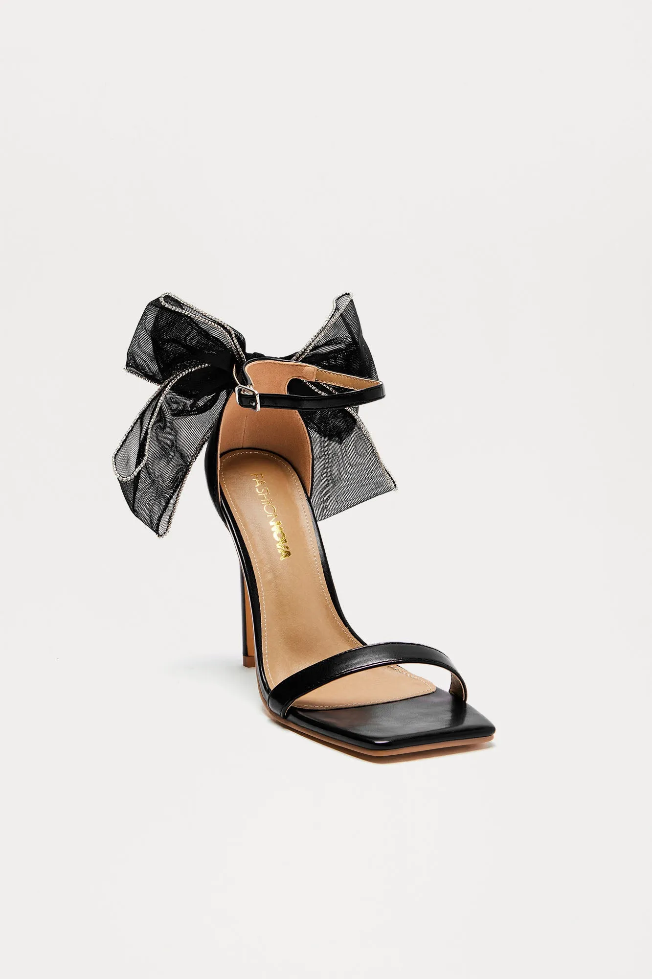 Amberly Bow Heels - Black