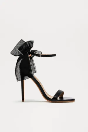 Amberly Bow Heels - Black