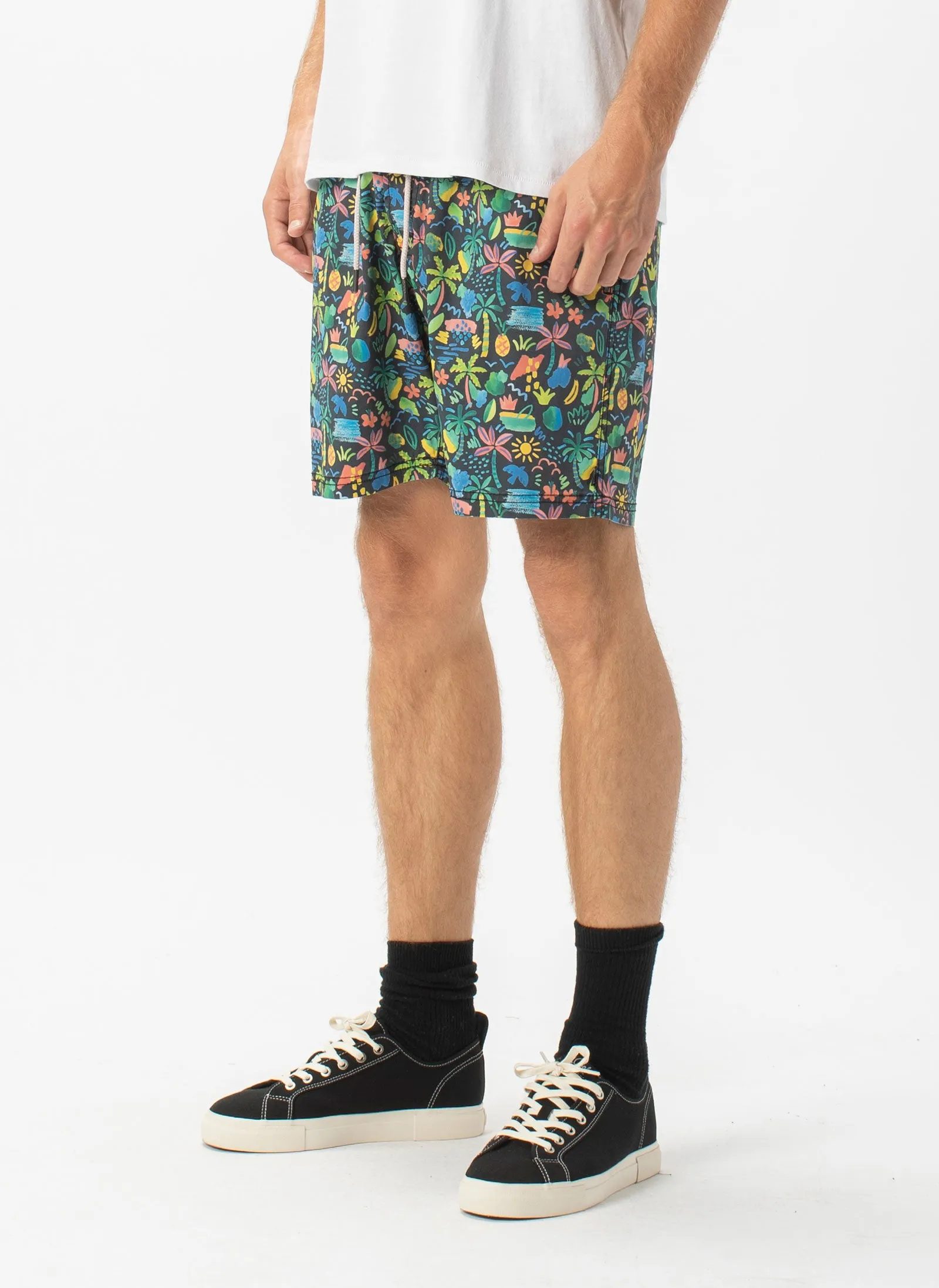 Amphibious 17" Swim Short Tropic Nights