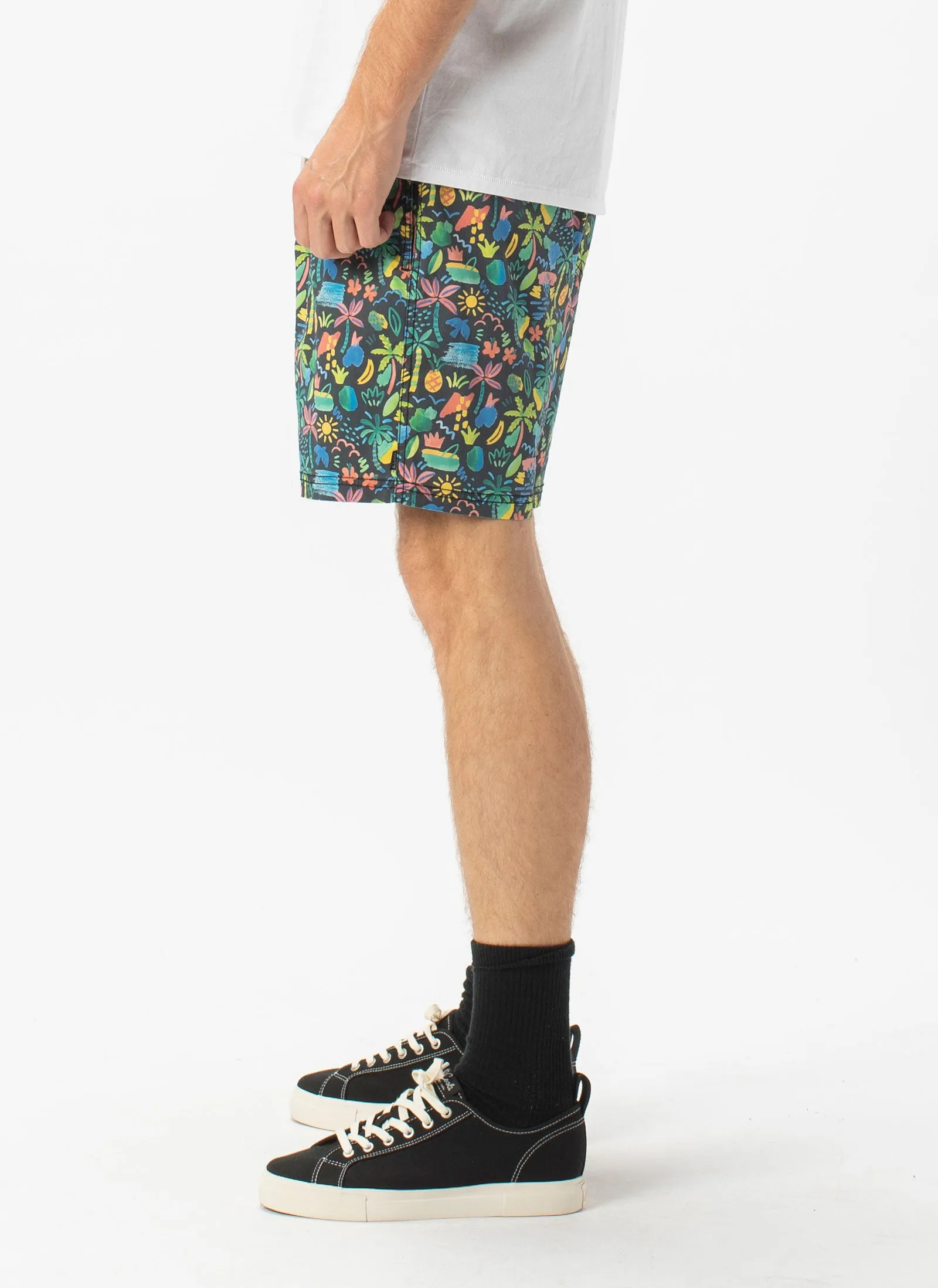 Amphibious 17" Swim Short Tropic Nights