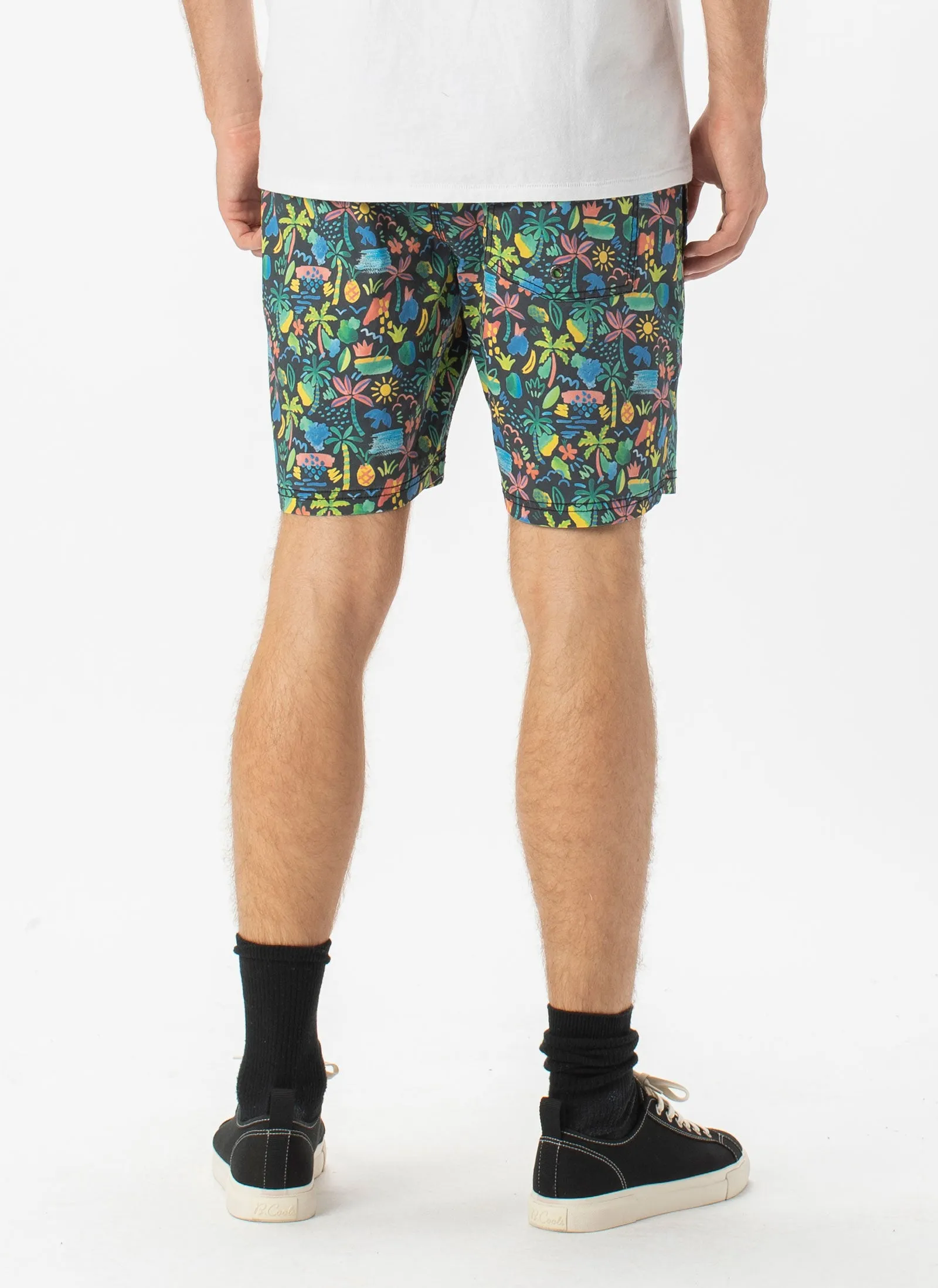 Amphibious 17" Swim Short Tropic Nights