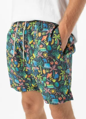 Amphibious 17" Swim Short Tropic Nights