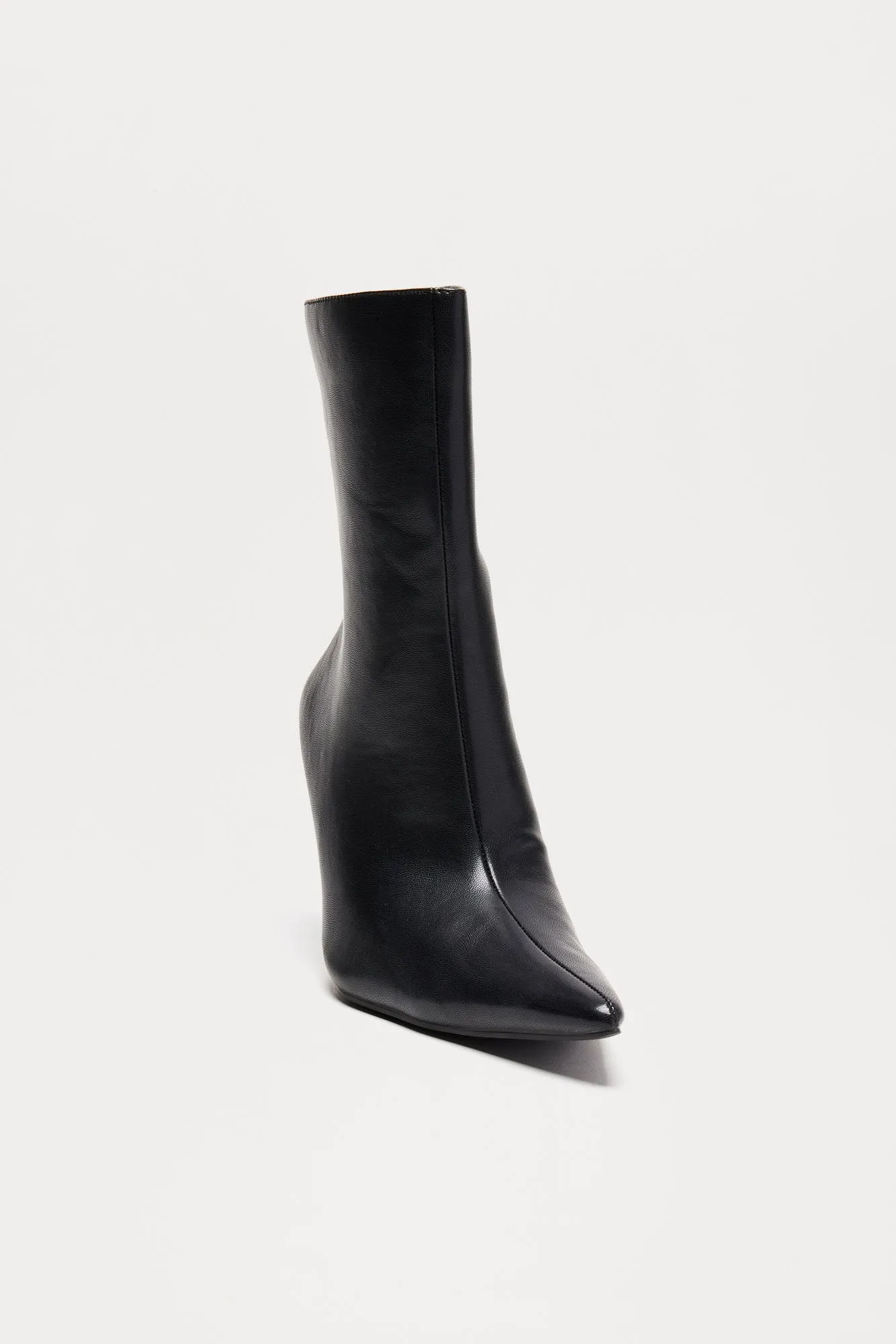 Angelina Heeled Booties - Black