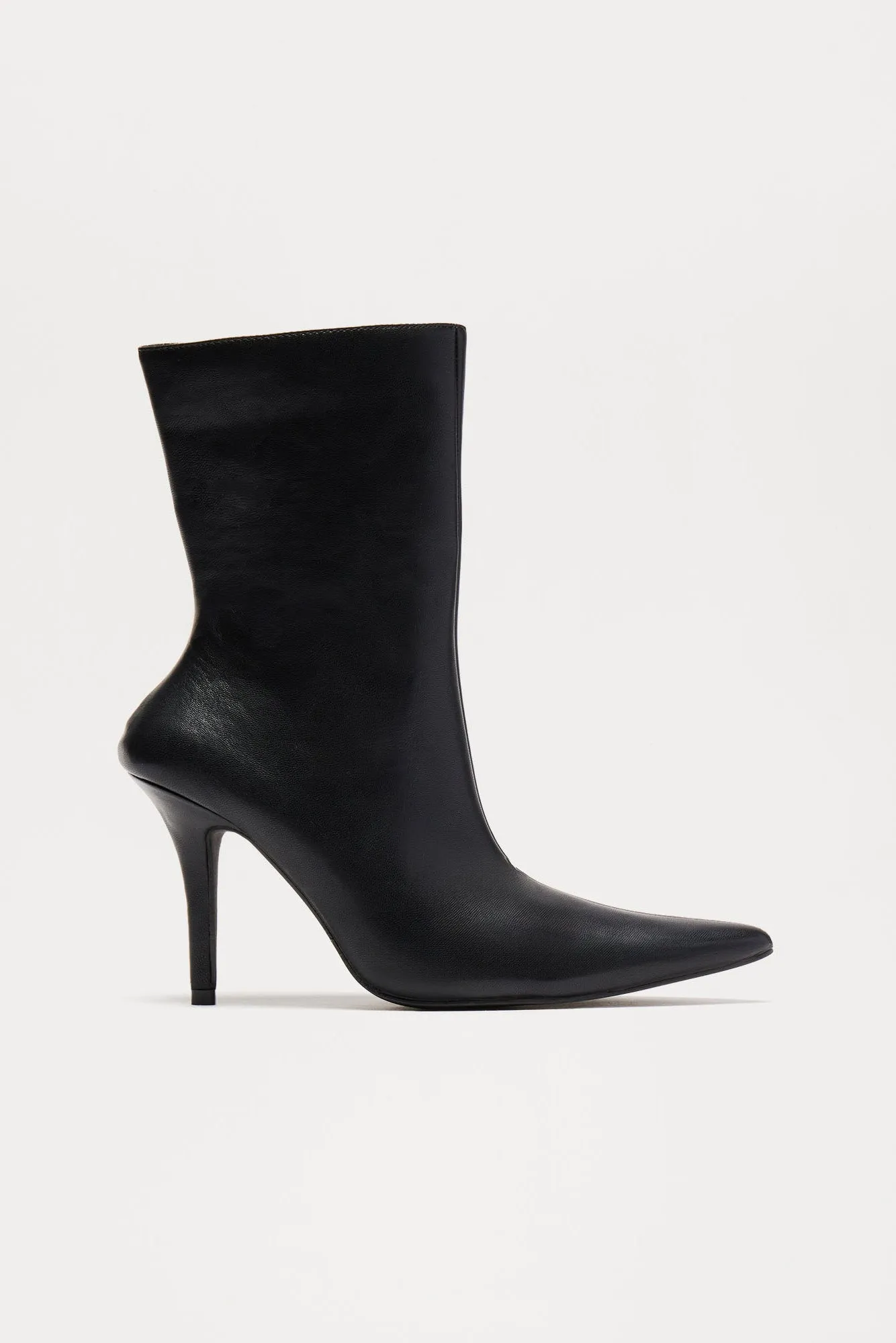 Angelina Heeled Booties - Black