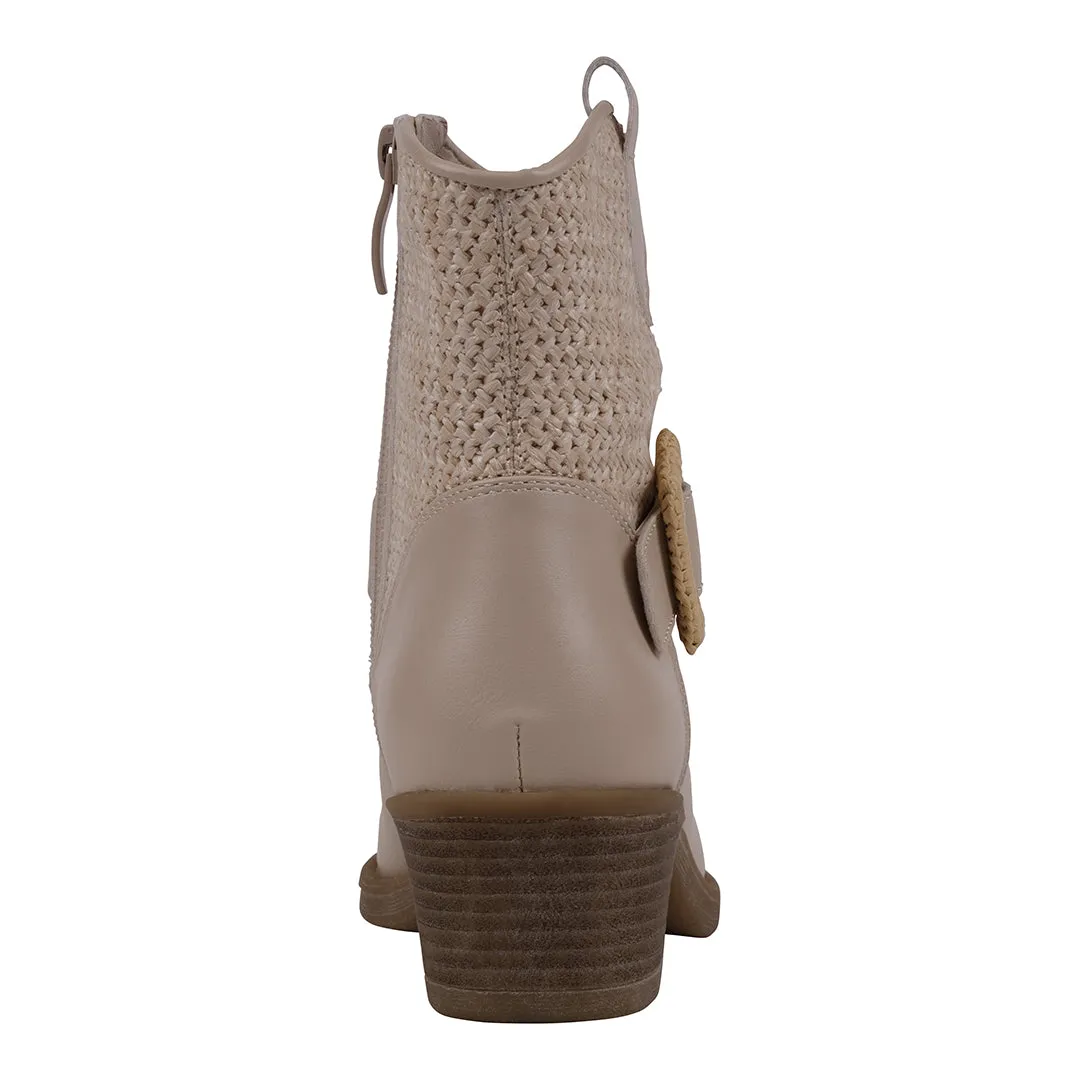 Avery Beige Western Booties