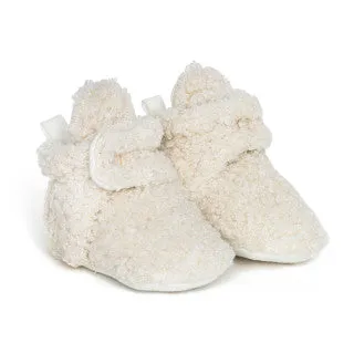 Beige Sherpa Snap Bootie