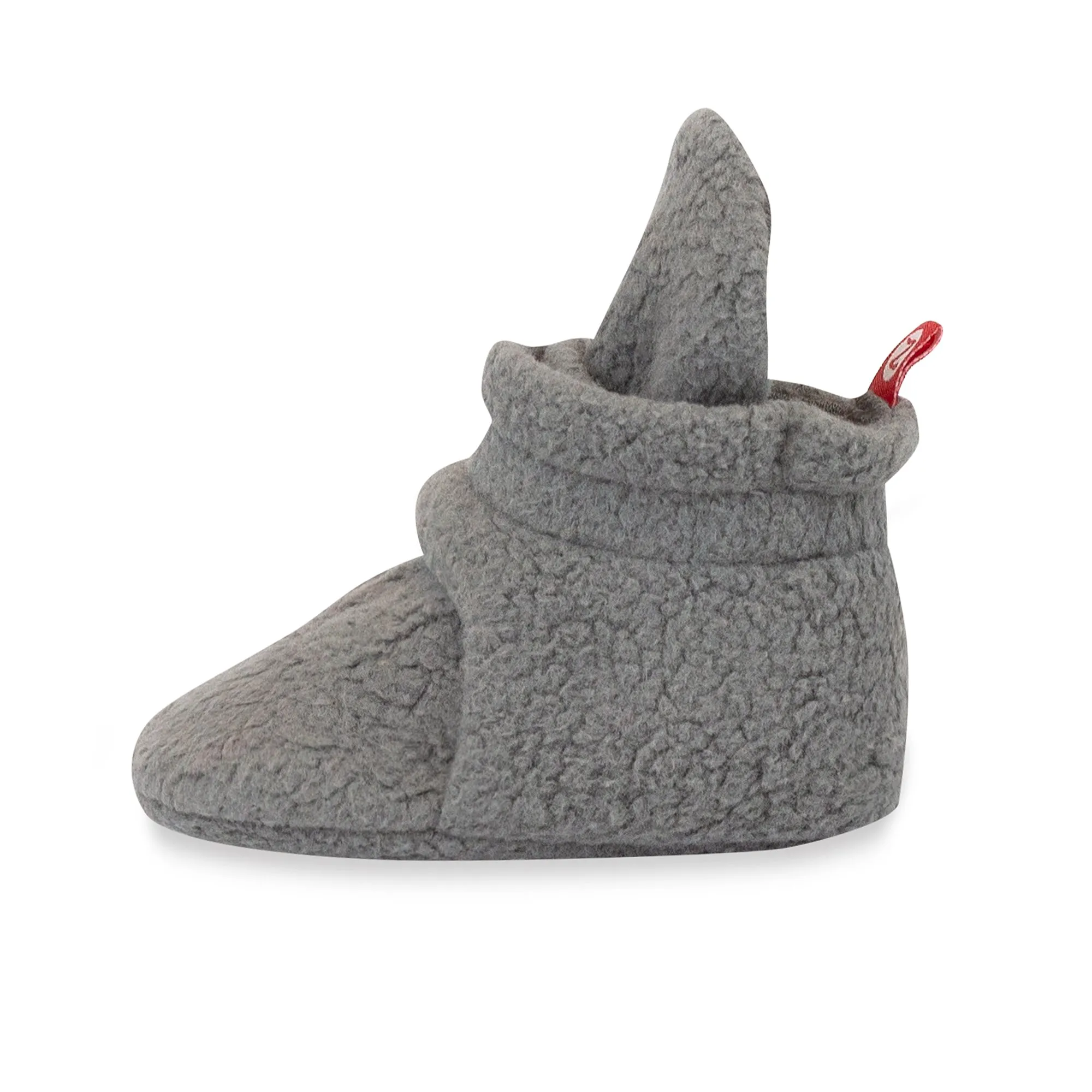 Cozie Fleece Gripper Baby Bootie - Gray