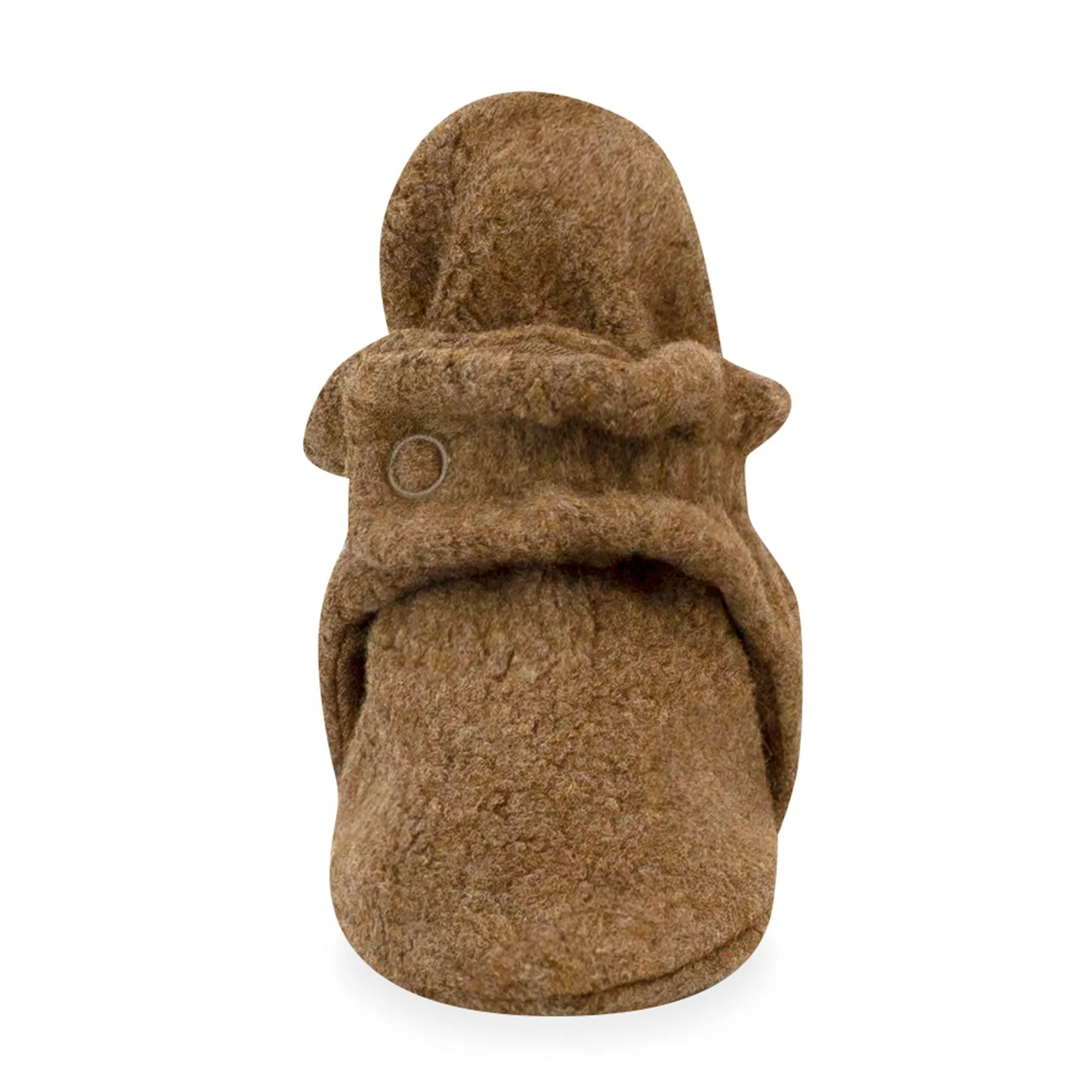 Cozie Fleece Gripper Baby Bootie - Heather Mocha