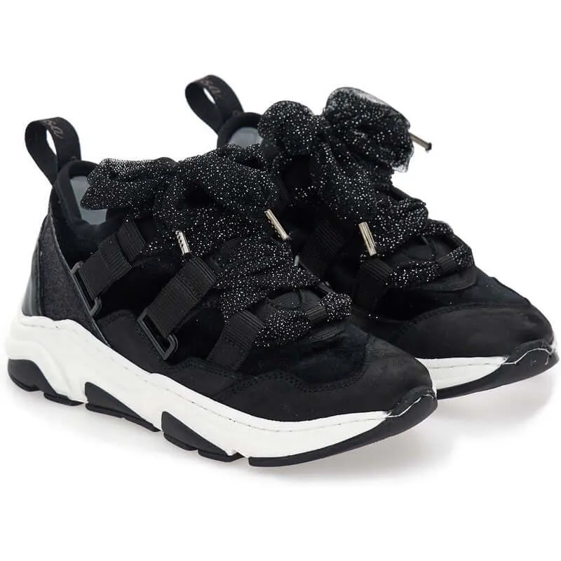 Girls Black Trainer