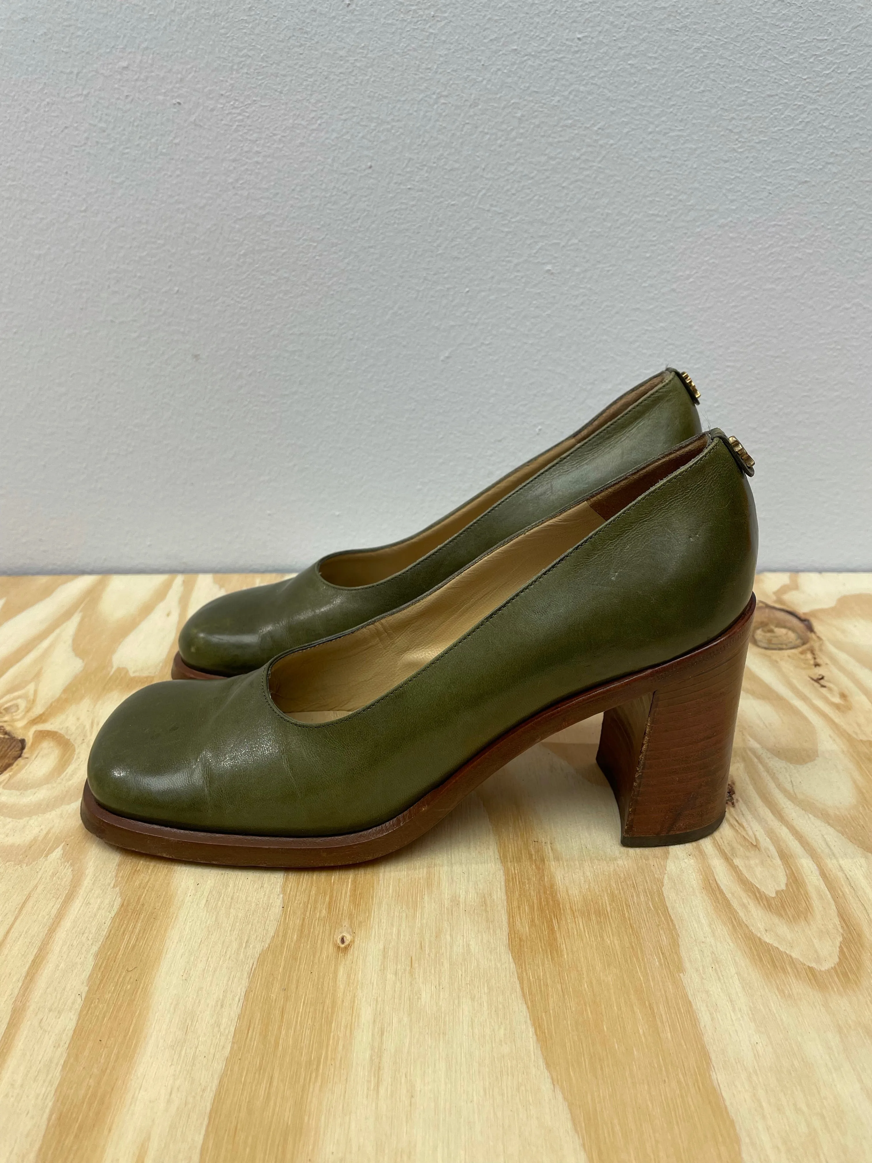 Grønne Pollini Pumps