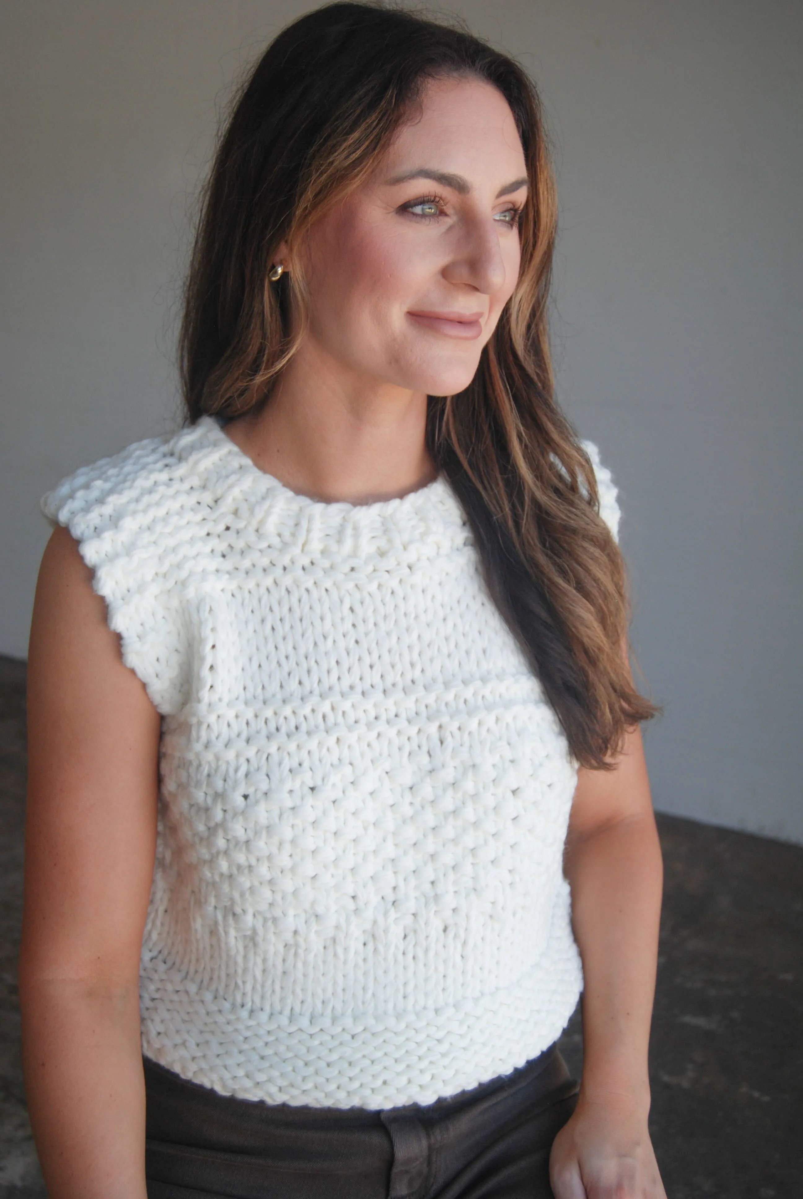 Isla Chunky Knit Sweater Vest