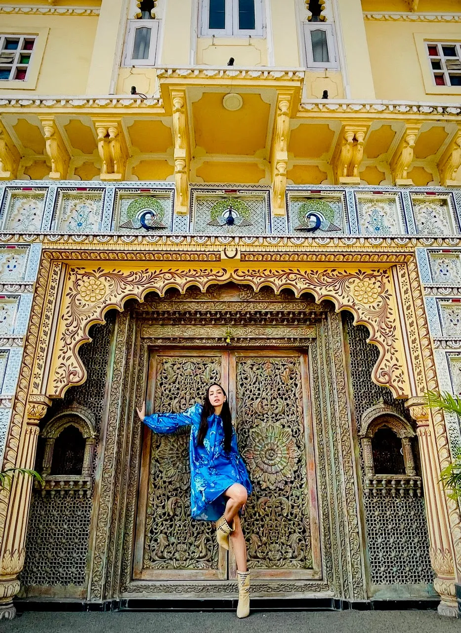 Jaipur Gardens Chinoiserie Dress