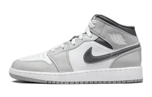 Jordan 1 Mid Light Smoke Gray (GS)