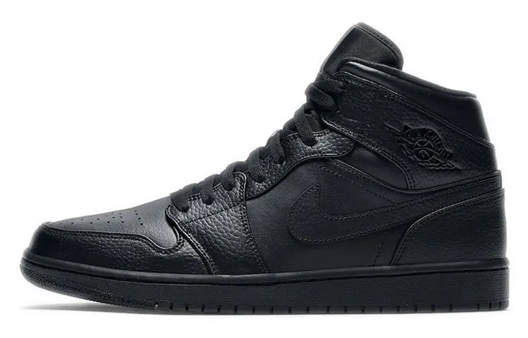 Jordan 1 Mid Triple Black