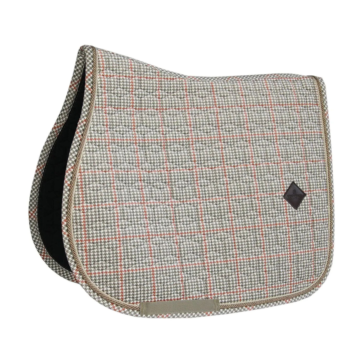 Kentucky Horsewear Pied-de-Poule Jumping Saddle Cloth - Beige