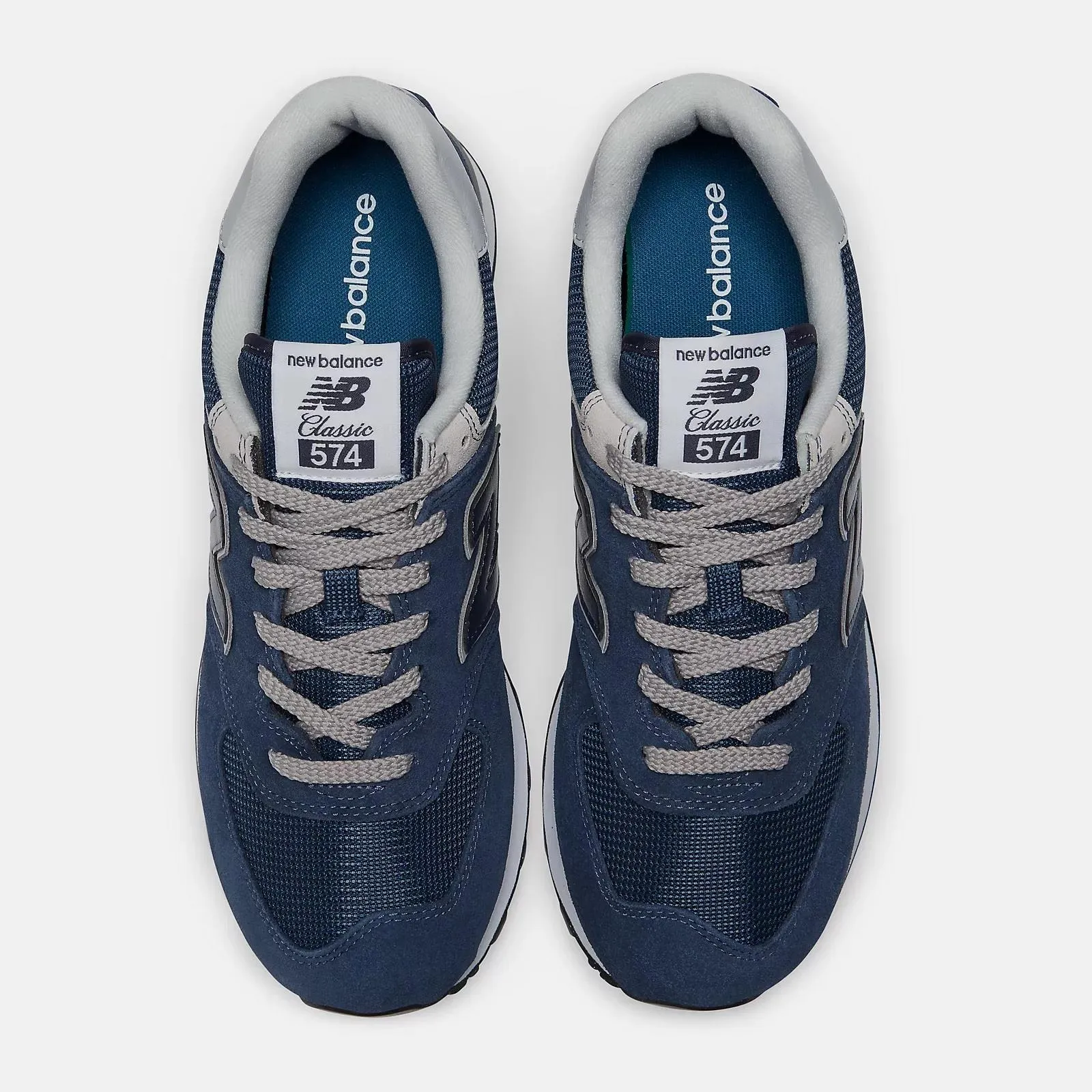 Men's Wide Fit New Balance  ML574EVN Running Trainers - Exclusive - Navy ENCAP