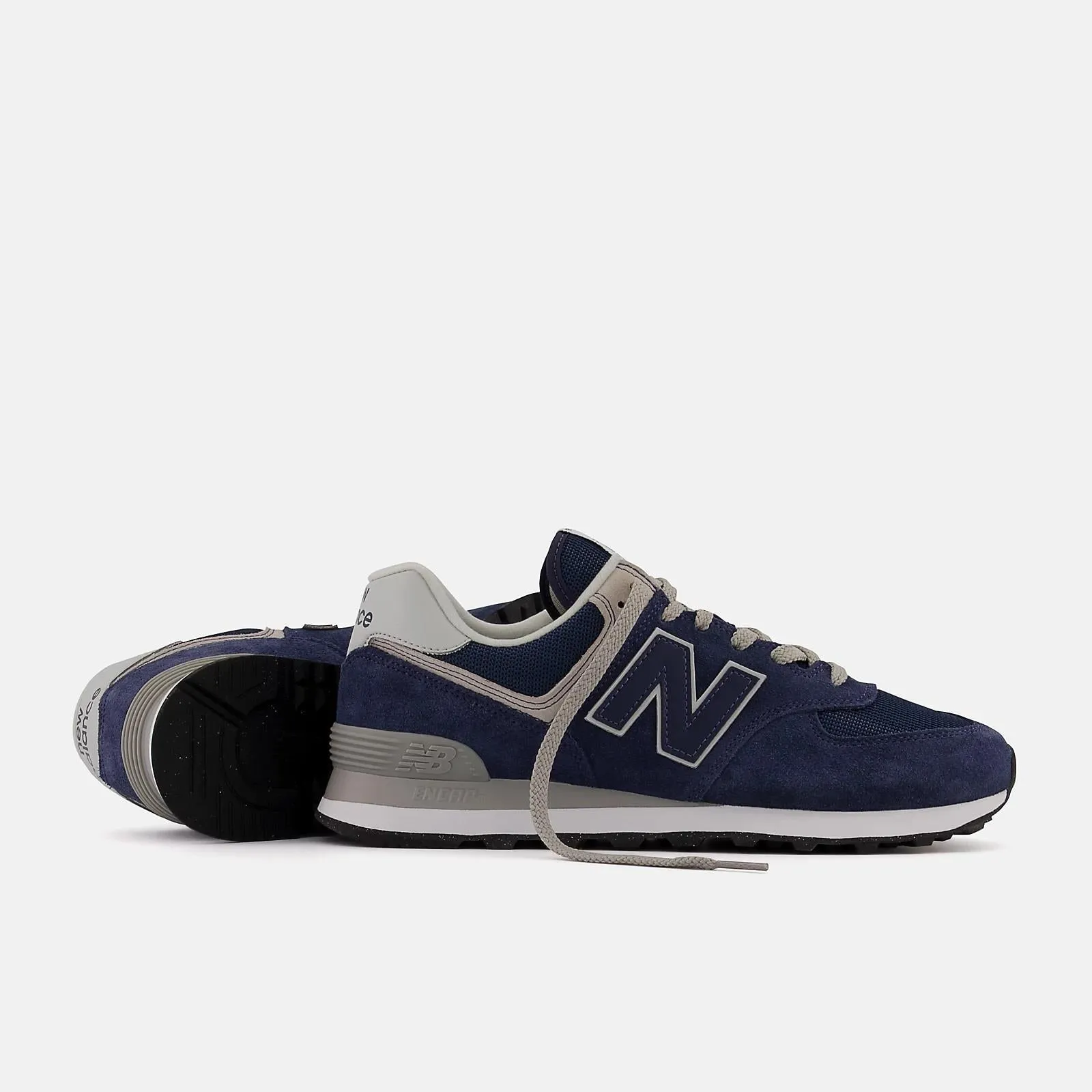 Men's Wide Fit New Balance  ML574EVN Running Trainers - Exclusive - Navy ENCAP