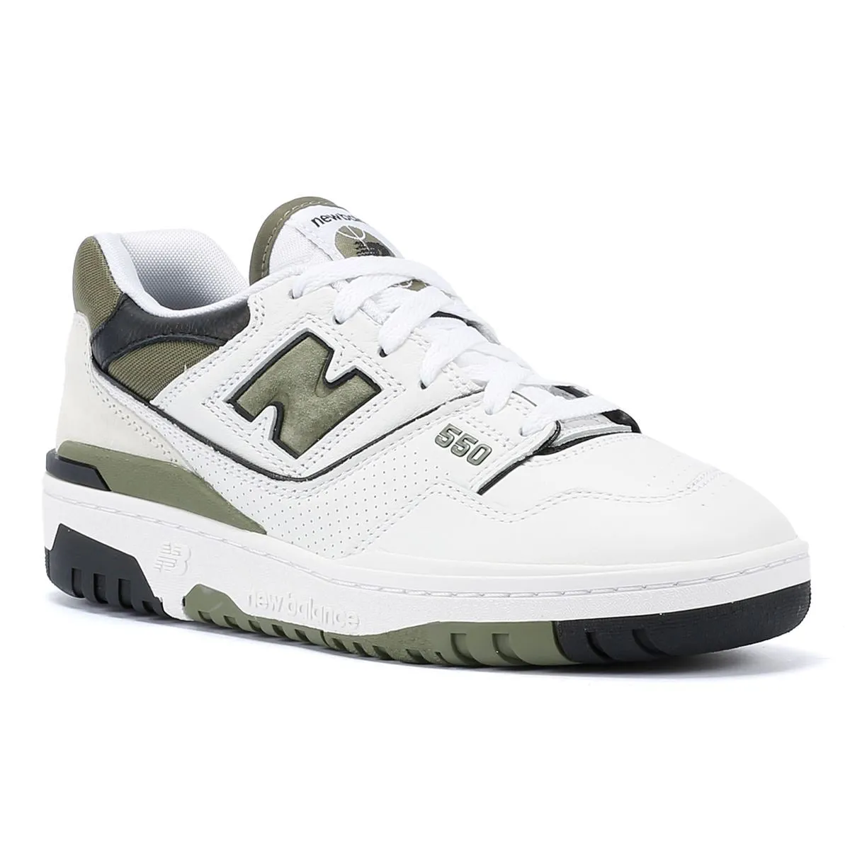 New Balance 550 White/Khaki Trainers