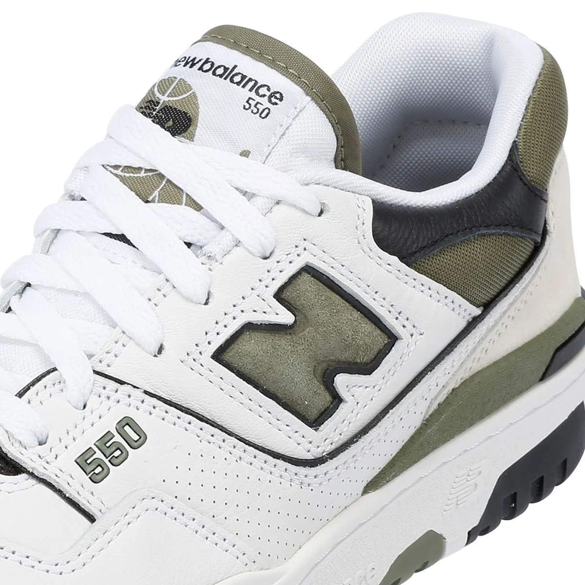 New Balance 550 White/Khaki Trainers