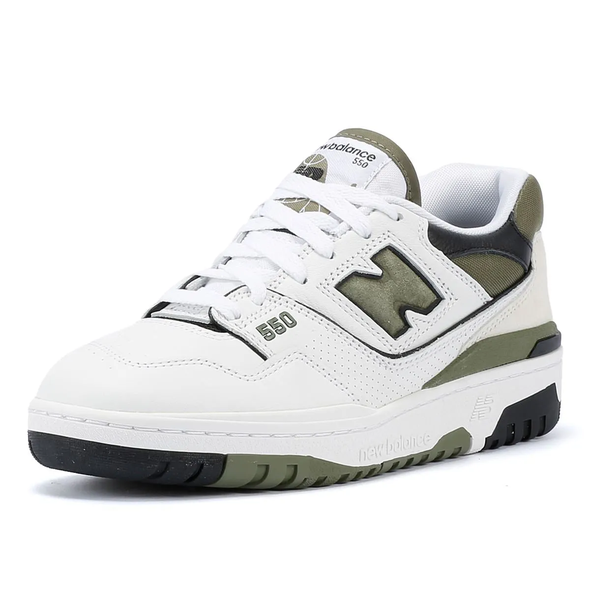 New Balance 550 White/Khaki Trainers