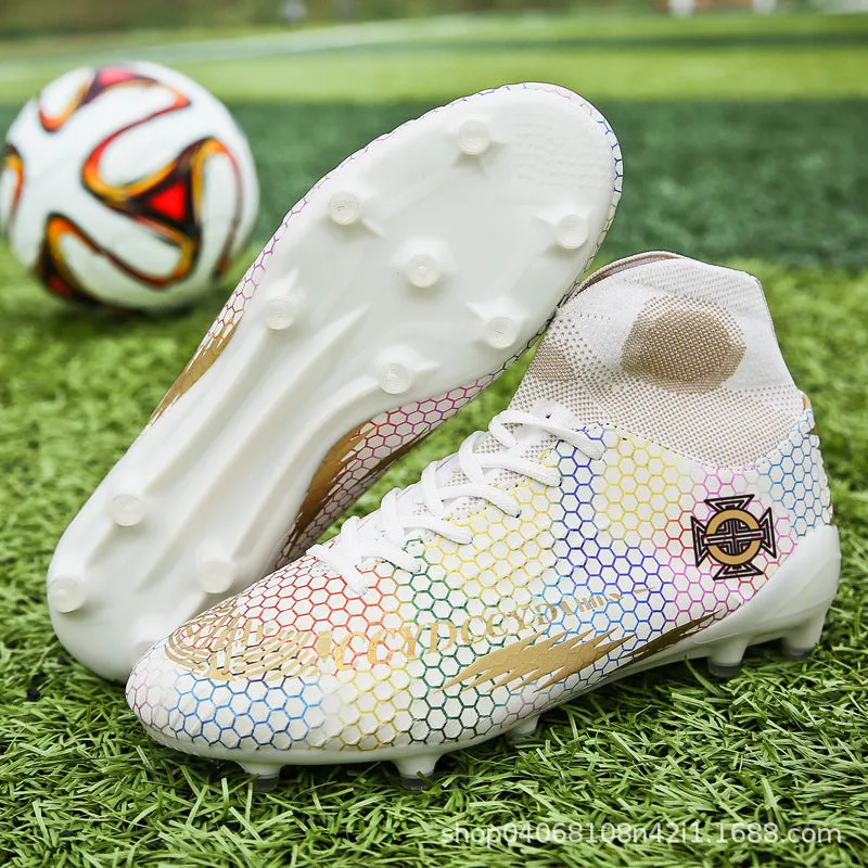 New High-Top Adult Soccer Cleats, Training