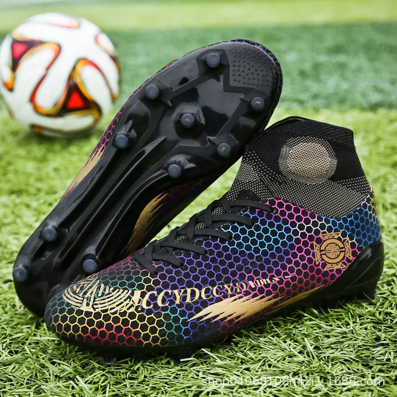 New High-Top Adult Soccer Cleats, Training