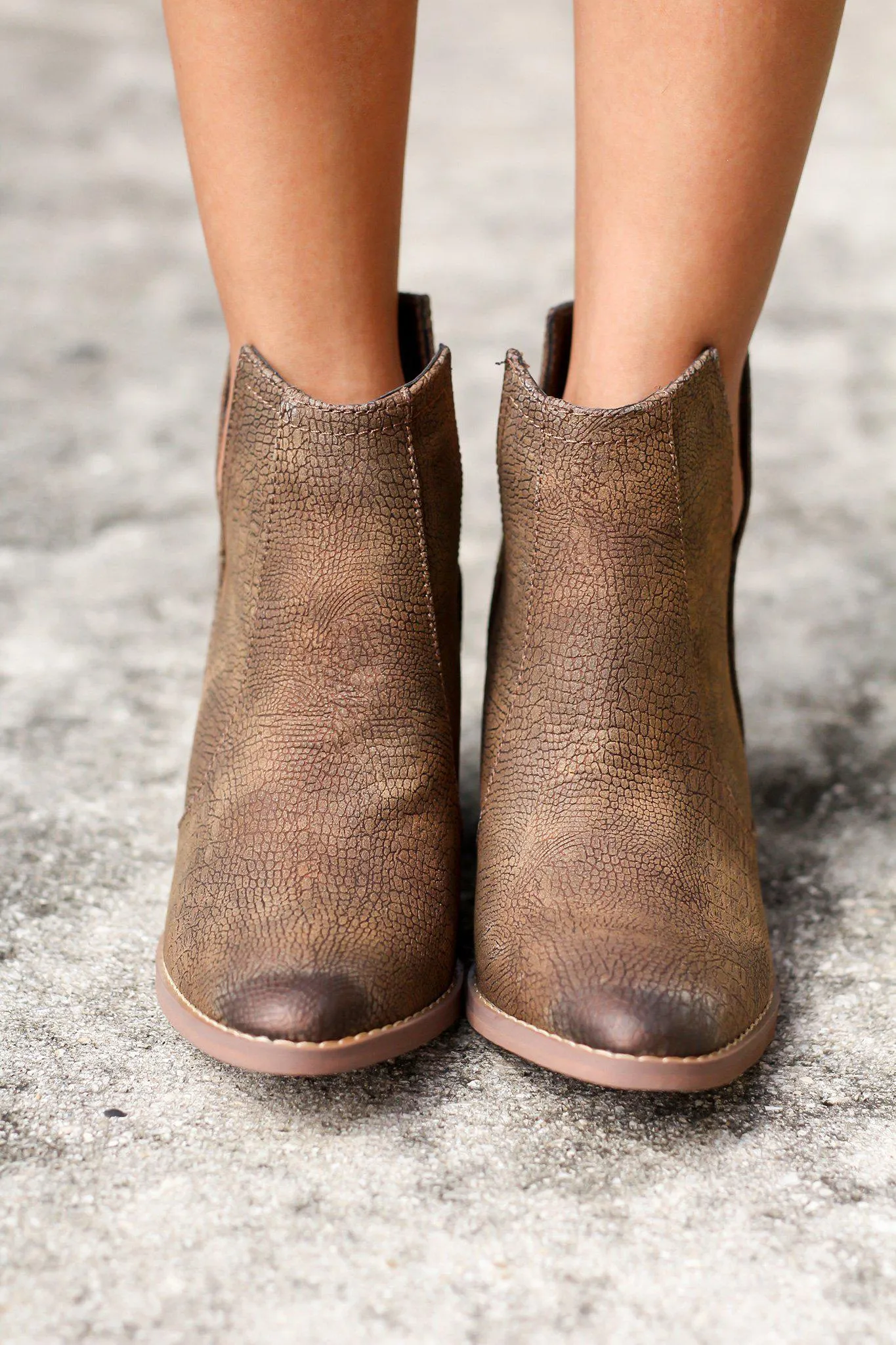 Shea Tan Booties