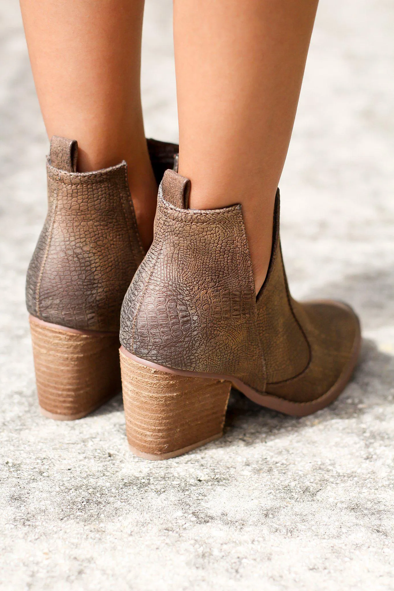 Shea Tan Booties