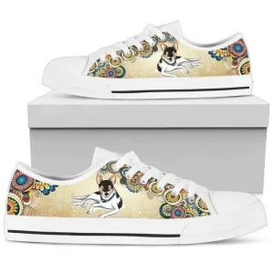 Stylish Rat Terrier Women S Low Top Shoe Comfortable & Trendy Footwear, Dog Printed Shoes, Canvas Shoes For Men, Women