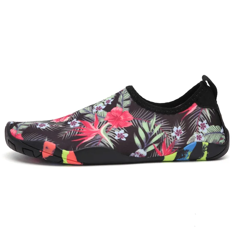 Swimming Printed Non-Slip Shoes / Quick Dry Unisex Beach Footwear - SF1470