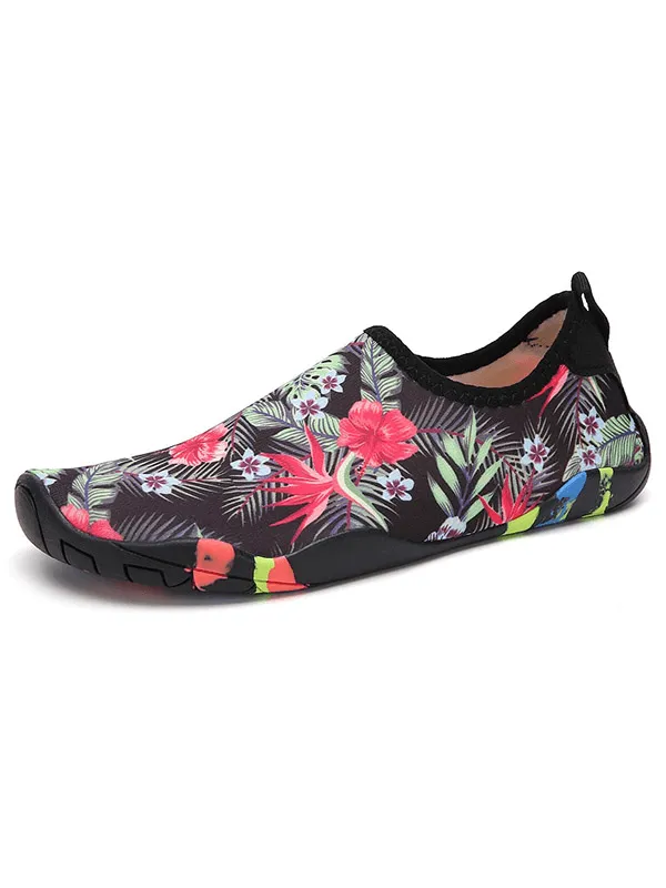 Swimming Printed Non-Slip Shoes / Quick Dry Unisex Beach Footwear - SF1470