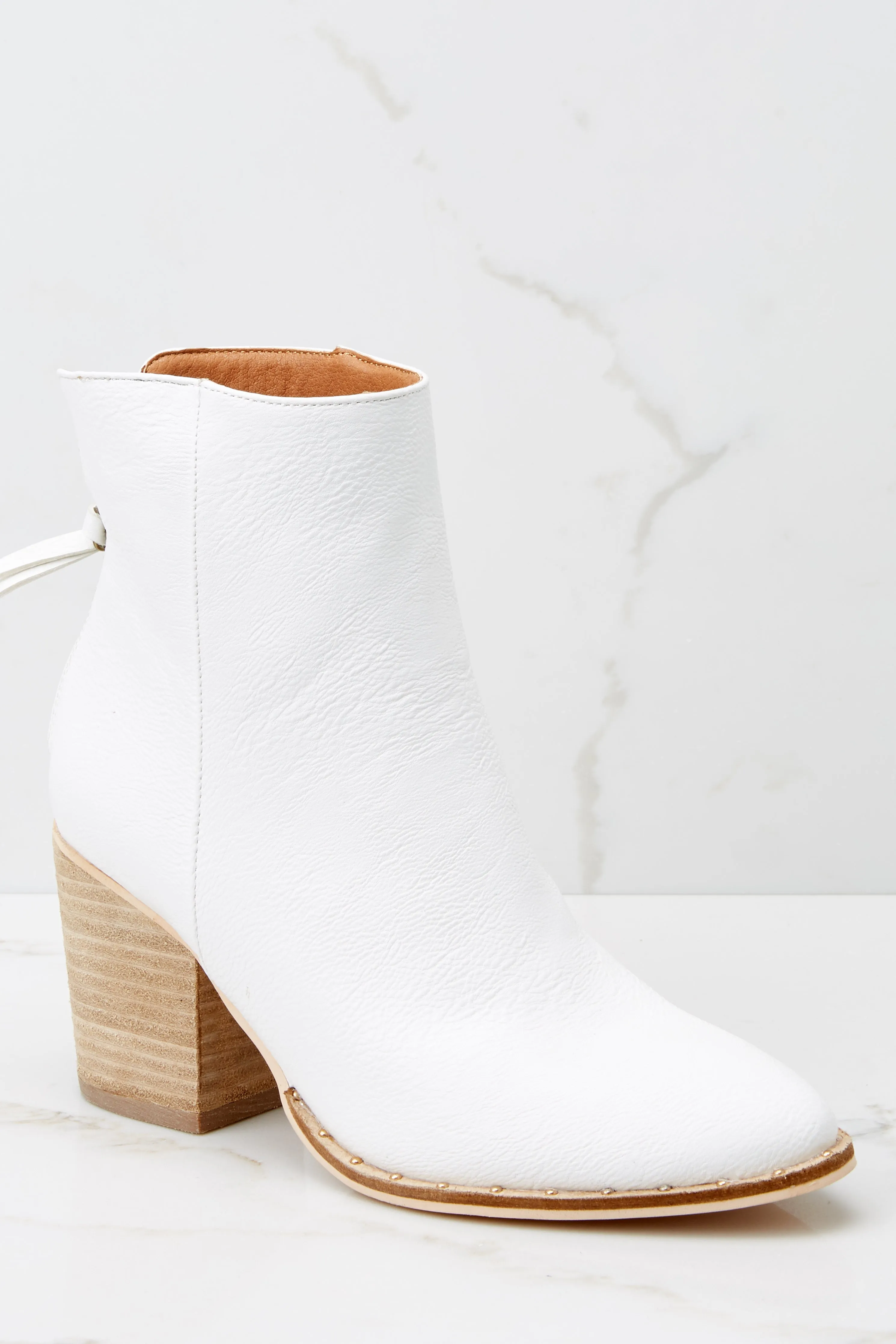 Taking These With Me White Ankle Booties